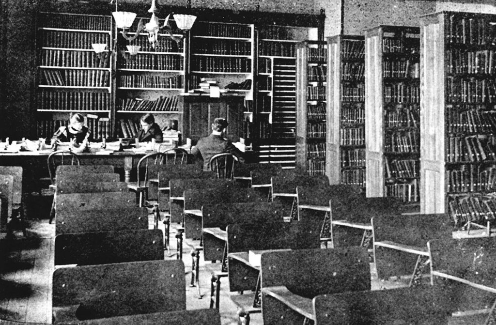 Bierce Library in Old Buchtel Hall.