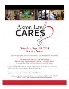 Akron Law CARES Flyer