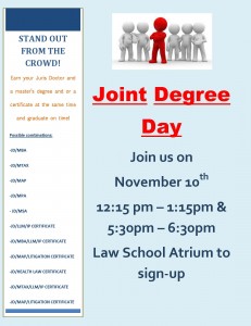 2014 Joint Degree Day Flyer Bulletin Board