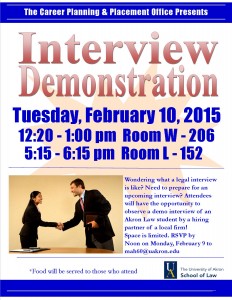 CPPO Workshop Sign - Interview Demonstrations 2015