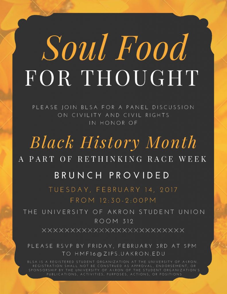 Soul Food for Thought Flyer