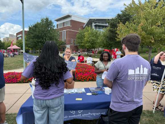 Members of the Directional Leadership Team engaging with students at New Roo Weekend